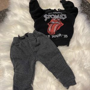 Rolling Stones baby outfit